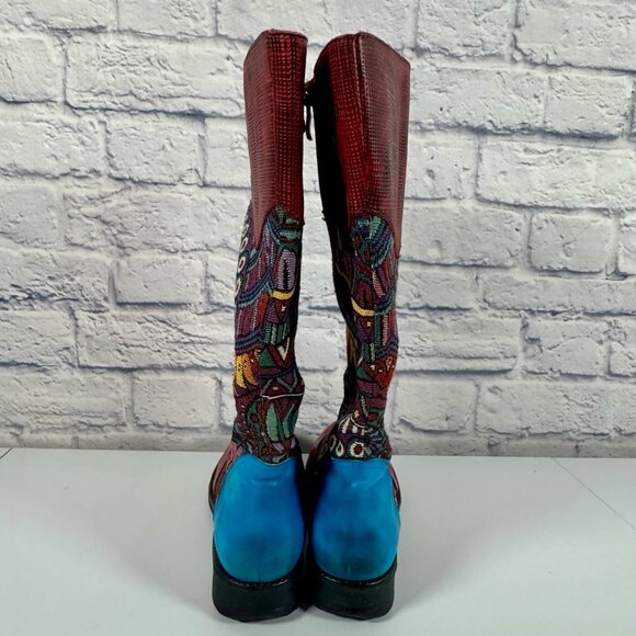 Candice Cooper Bohemian Style Side Zip 12 Inch Boot EU 38 US 7.5 - Picture 5 of 11